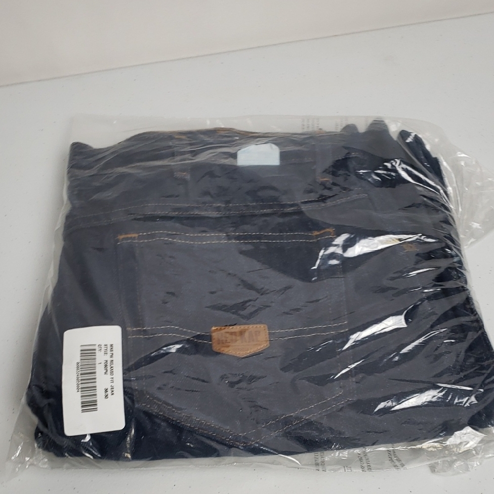 Men's Relaxed Fit Jeans -  36 Waist Dark Blue